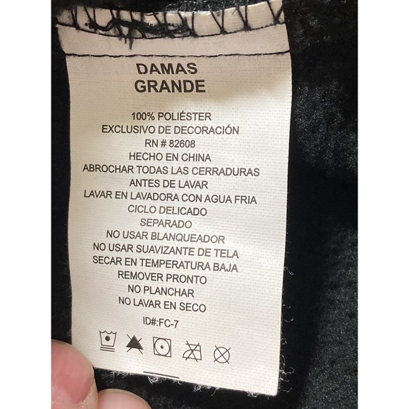 Free Country Soft Shell Fleece Hooded Jacket Womens Large Black/Purple Pockets - Picture 8 of 8